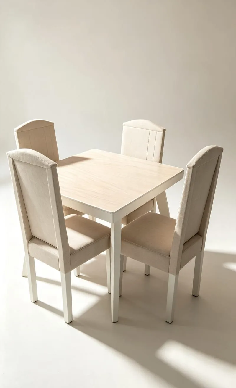 Comedor De 4 Puestos De Pino